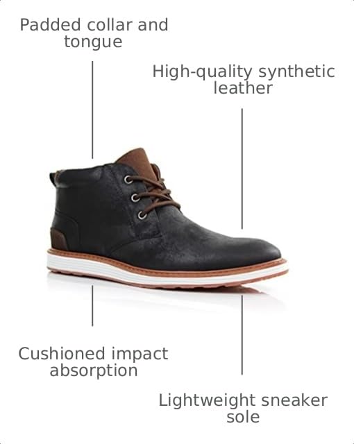 Image of Ferro Aldo Men's Chukka Boots | Classic Dress, Casual & Sneaker Styles | Lace-Up Ankle Boot for Work & Everyday Wear