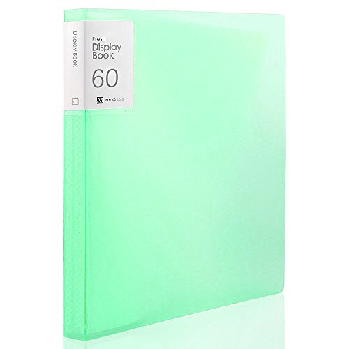 Shuter 60-Pocket Protector Presentation Book A4 Size 120-Page Capacity Available for Report Sheets, Artworks, Music Sheets, Clippings