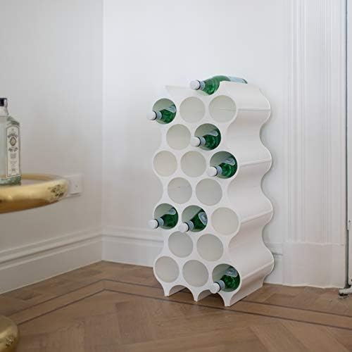 koziol SET-UP Bottle Rack/Wine Rack, one set of 4 pieces, modular