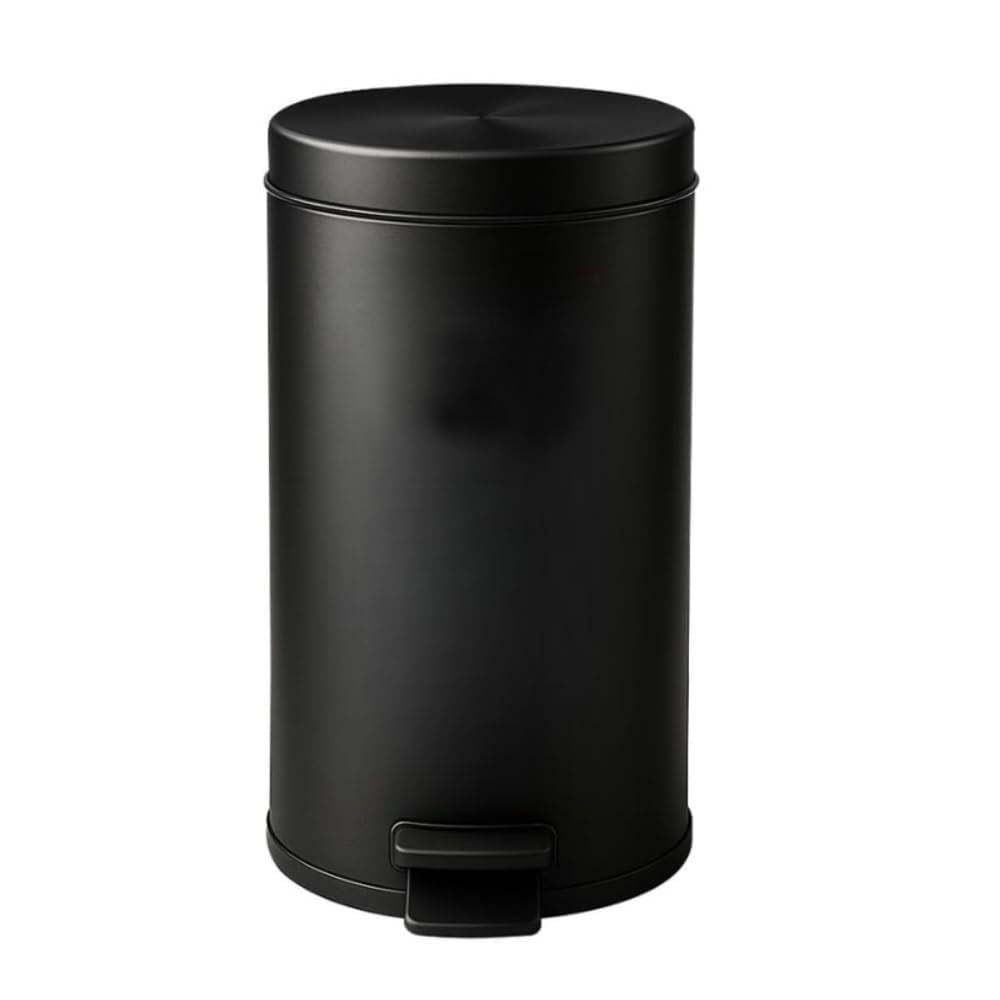 OPR Stainless Steel 15 Ltr Black Pedal Bin| Dustbin With Bucket And Handle| Round Shape Big Size Steel Dustbin For Home, Bathroom, Room, Kitchen And Offices. (10 * 15 Inch- 15 Ltr)-image-44