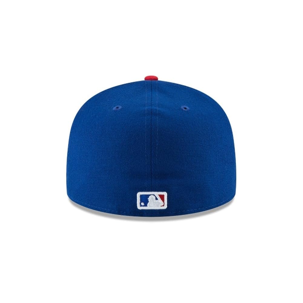 New Era MLB 59FIFTY Chicago Cubs Baseballkappe, blaues Team-Logo, authentische Kollektion, angepasste Baseballkappe