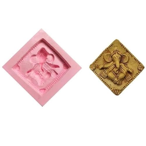 Ganesha Idol Silicone Mould (Medium) Ganesha Idol Art & Craft Mold -4.5 Inch