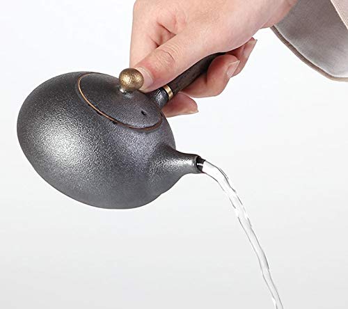 SKREOJF Diseño teteras de cerámica de Madera de la manija de Kung Fu Juegos de té de Porcelana de cerámica del Servicio… - Imagen 6