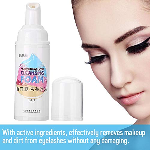 60ml Professional Eyelash Extension Rush Foam Wash Cleaner Makeup Residue & Mascara Salon Use Home Care - Afbeelding 7