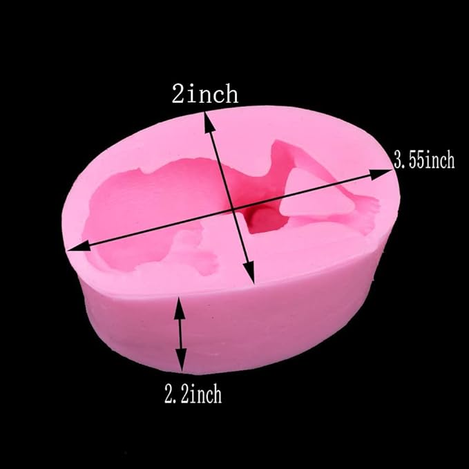 Molde de Silicona para Pastel Forma de Perro Pomerania Chihuahua 3D miniatura 2