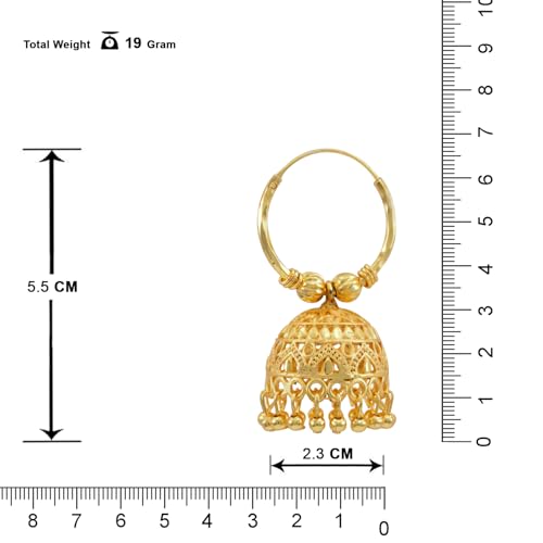 Image of JFL - Jewellery for Less Gold Plated Copper Earrings For Women