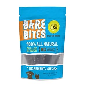 100{b13794532221bd7716b1630afd9d7d94fcba1925a8b0df34bdffa89758f7d763} All Natural Dehydrated Beef Liver Dog and Cat Treats (6 Ounce Bag) (6 Ounce Bag)