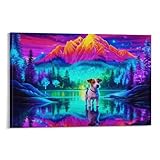 Tela stampata di alta qualità: Utilizza una tela di alta qualità a trama densa, e il processo di stampa HD Giclee porta una superba chiarezza dei colori di fronte a voi. L'adozione di una tecnologia di stampa su tela avanzata ed eccellente può far sì che l'immagine sia chiara e realistica.