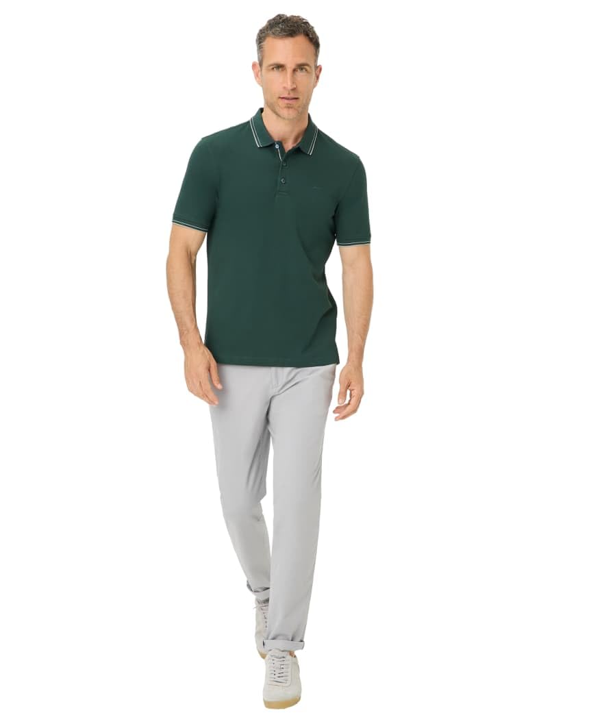 BRAX Koszulka polo Mężczyźni Style Pete Hi-flex Pique Pima Cotton