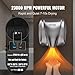 VEVOR Heavy Duty Commercial Hand Dryer, 1300W Automatic High Speed Stainless Steel Warm Wind Hand Blower, 120V Plug in/Hardwired Two Power Options, Compliant for Industry Business Restrooms