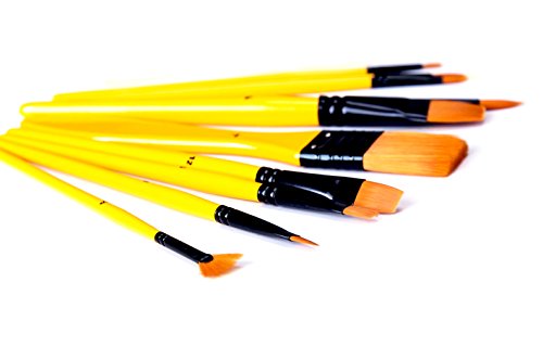 Exerz Exerz JH024 Artist Paint Brush Set â‚¬â€œ 10 pcs Professional Synthetic...
