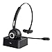 Produktbild Mpow Bluetooth Headset TH1, Freisprech Wireless Headset mit Noise Cancelling-Mikrofon, 200 Stunden Ladestation, Stumm-Funktion LKW-Fahrer Freisprechen Headset für Handys, Call Center, Skype, Voip usw