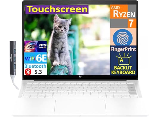 Image of HP Dragonfly Pro High Performance Laptop 14.0 inch Touchscreen IPS FHD+ Display (AMD Ryzen 7 7736U 8-Core, 16GB LPDDR5, 512GB SSD, Backlit KYB, Fingerprint, WiFi 6, Win 11 Pro) with DKZ USB Port Expander