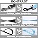 Demigreat Schleppleine für Hunde, 1.5m / 3m / 5m Robuste Lange Hundeleine Trainingsleine mit Gepolsterter Griff und handschlaufe, Ausbildungsleine für Kleine bis Große Hunde