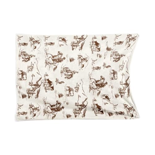 Generico Coperta Per Bambini Con Stampa | Piumino Western da Divano | Piumino Trapuntato Accogliente Rustico Per Picnic Spiaggia Viaggio Patio Soggiorno Cucina Parco Appartamento Casa Colonica