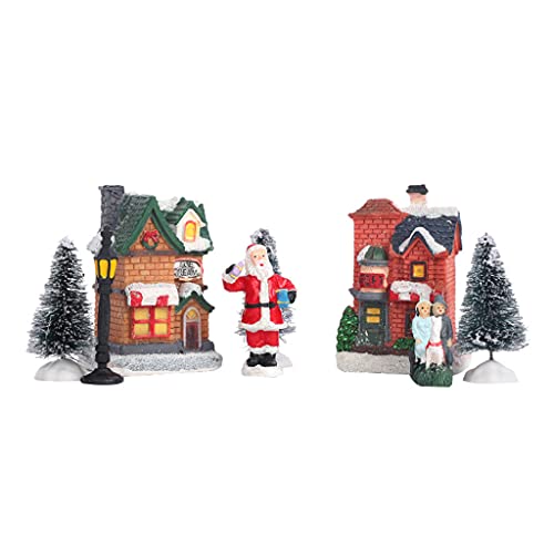 Petites scènes de Noël à LED de table pour décorer un magasin - 5