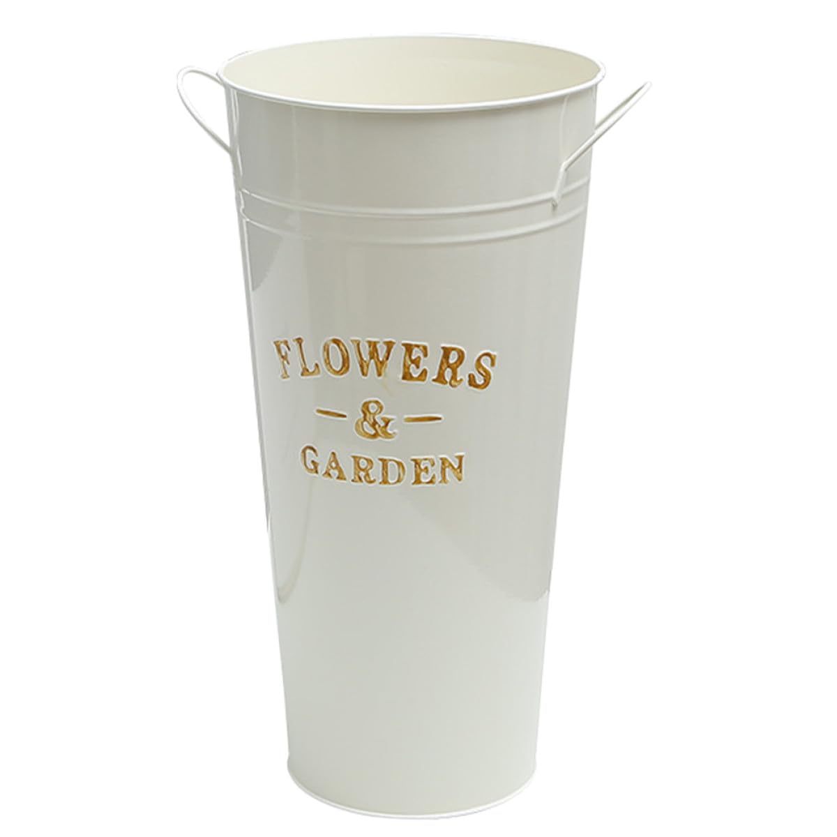 Plantes succulentes et fleurs : pot en fer beige 40 cm style ancien suspendu