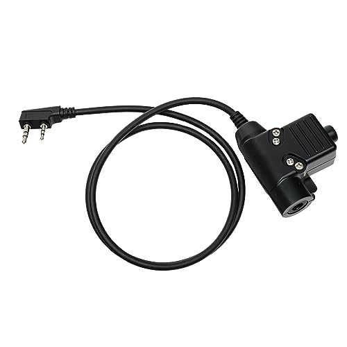 Cable U94 PTT soluciona cortes de audio en walkie talkie Kenwood TK-320 y Baofeng