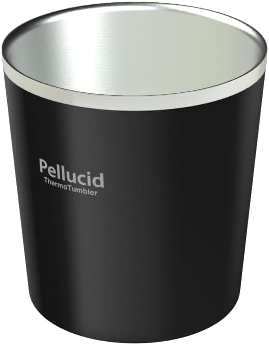 ペルシード(Pellucid) ドリンクホルダー 車 ステンレスサーモタンブラー ブラック PDK2313 保温保冷 コンビニコーヒー対応