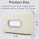 Cartisen Taschentuchhalter, Sonnenblende-Serviettenhalter, Auto-Visier-Tücherhalter, Luxus-PU-Leder-Rücksitz Taschentuch-Halter (Beige)