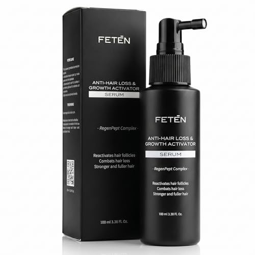 FETEN Sérum Anticaída para Hombre, Tratamiento para la Caída del Cabello formato Spray, Loción Capilar Crece Pelo, Anti Hair Loss Regrowth Treatment, Solución Tónico Crecepelo