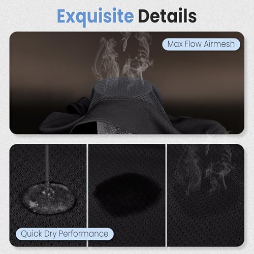 YANIKY Bandana Skull Cap with Neck Flap,Value Set Helmet Liner for Motorcycle Cycling Construction, Cooling Breathable Do Rag — view 3