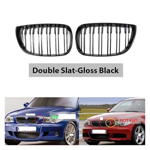 Calandre M Style Noir Brillant pour BMW Série 1 E87 E81 E82 E88 - 4