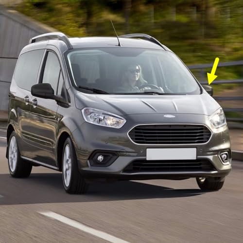 Siyah Tip Sol Dış Dikiz Aynası Kapağı Ford Courier ile Uyumlu 2017-2023