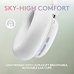 Logitech G735 Wireless Gaming Headset, Customizable LIGHTSYNC RGB Lighting, Bluetooth, 3.5 MM Aux Compatible with PC, Mobile Devices, Detachable Mic - White Mist - Image 2