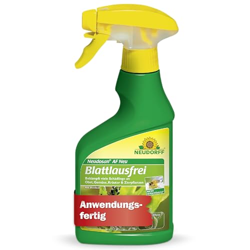 Neudorff Neudosan AF Neu Blattlausfrei – Bekämpft Blattläuse, Weiße Fliegen und Spinnmilben an Obst, Gemüse, Kräutern und Zierpflanzen, 250 ml