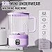 Underwear Washing Machine, Upgrade 2.5L Mini Portable Washing Machine, Mini Washer Deep Cleans Small Clothes for Apartment, Dorm, RV, Travel & Hotel Use (Purple)