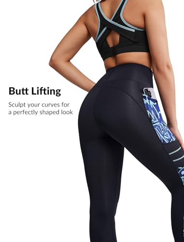 Yvette Womens Workout Leggings with Pockets - High Waisted Tummy Control Running Pants,Not See Through,Gym to Street3