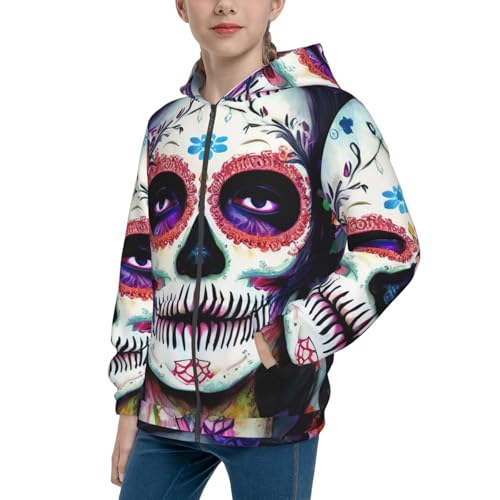 Travel Stamp5 Kid Hoodies Boys Zip Up Sweatshirts Girls Pullover with Pocket