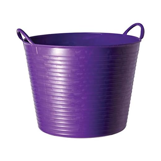 Decco Ltd Cubo Flexible, Morado, 26 litros
