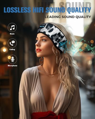 Image of LC-dolida Bluetooth 5.2 Headband Headphones With Ultra-Thin HD Stereo Speaker, Wireless Sleep Earphones for Workout, Yoga, Insomnia, Running, Meditation Gifts