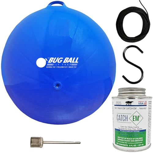 Bug Ball Deer Fly Ball Starter Complete Kit - Biting Fly and Insect Trap Pack of 3