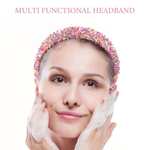 Baluue Embelezado Bandana Larga Moda Bandana Estilo Feminino Bandana Lavagem Do Rosto Headpiece