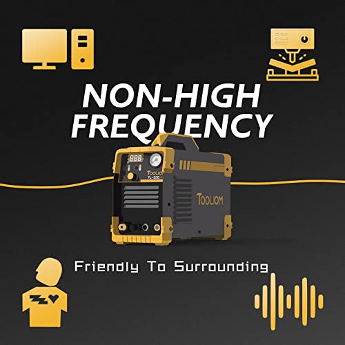 TOOLIOM 50A Non High Frequency Plasma Cutter Non-Touch Pilot ARC 110/220V Dual Voltage Cutting Machine 1/2" Clean Cut