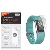 BoxWave Screen Protector Compatible with Fitbit Charge 2 - ClearTouch Anti-Glare (2-Pack), Anti-Fingerprint Matte Film Skin