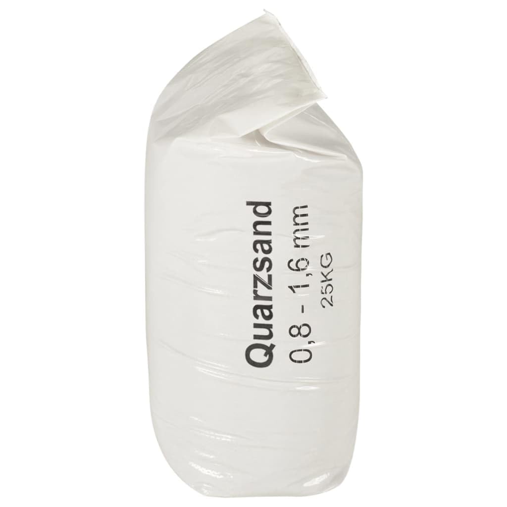 Generic Kwarcowy Piasek Filtracyjny do Basenu 0,4 0,8 Mm Wielkość Ziarna Zamiennik Krzemionki do Filtrów Piaskowych Basenów i Systemów Filtracyjnych Worek 25 Kg (0,8-1,6 mm)