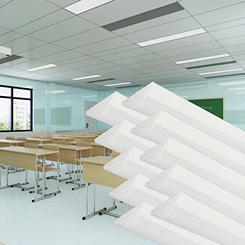 逆富士型 LEDベースライト 一体型蛍光灯 天井直付型 50W消費電力 高輝度8000lm 長さ1250mm 逆富士式 40形x2灯相当 LED蛍光灯 直管蛍光灯 逆富士型照明器具 LED施設照明 ちらつきなし 騒音なし 防震 防虫 キッチンベースライト