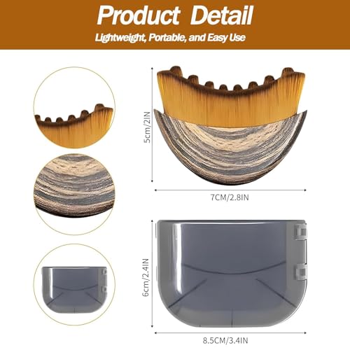 Image of 3PCS Lymphatic Contour Face Brush, Face Brush, Facial Brush, Body Brush Lymphatic Drainage, Bath Brush Natural Thick Bristles Exfoliates Dead Skin, Detoxifies, Improves Blood Circulation - Spa-Grade Dual Use Dry /Wet Brush