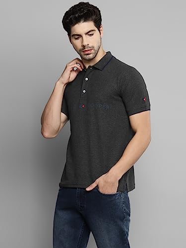 Image of Allen Cooper Solid Pure Cotton Polo Tshirts for Men