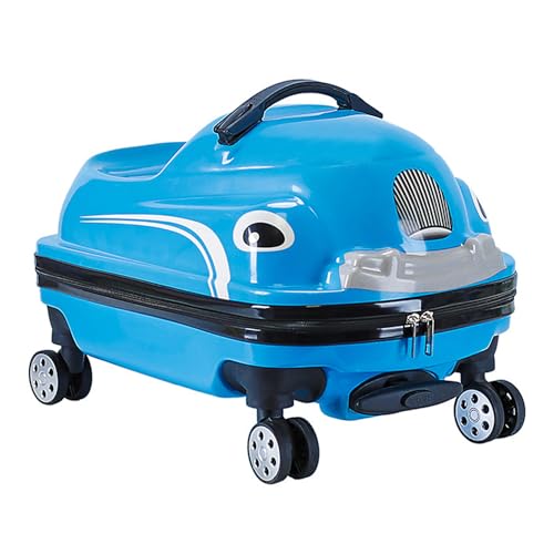 YIHANSS 20 'La Maleta de Viaje de Viaje para niños, niño pequeño Que Monta un Equipaje Ligero con Rueda silenciosa de 360 ​​°, diseño de Forma de Auto de Equipaje de IDA