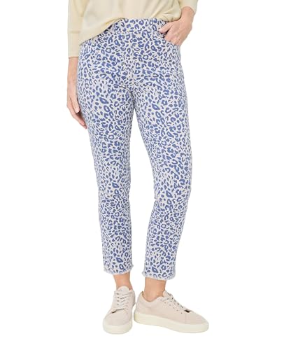 Jean léopard Raphaela Lavina franges denim avec finitions texturées uniques