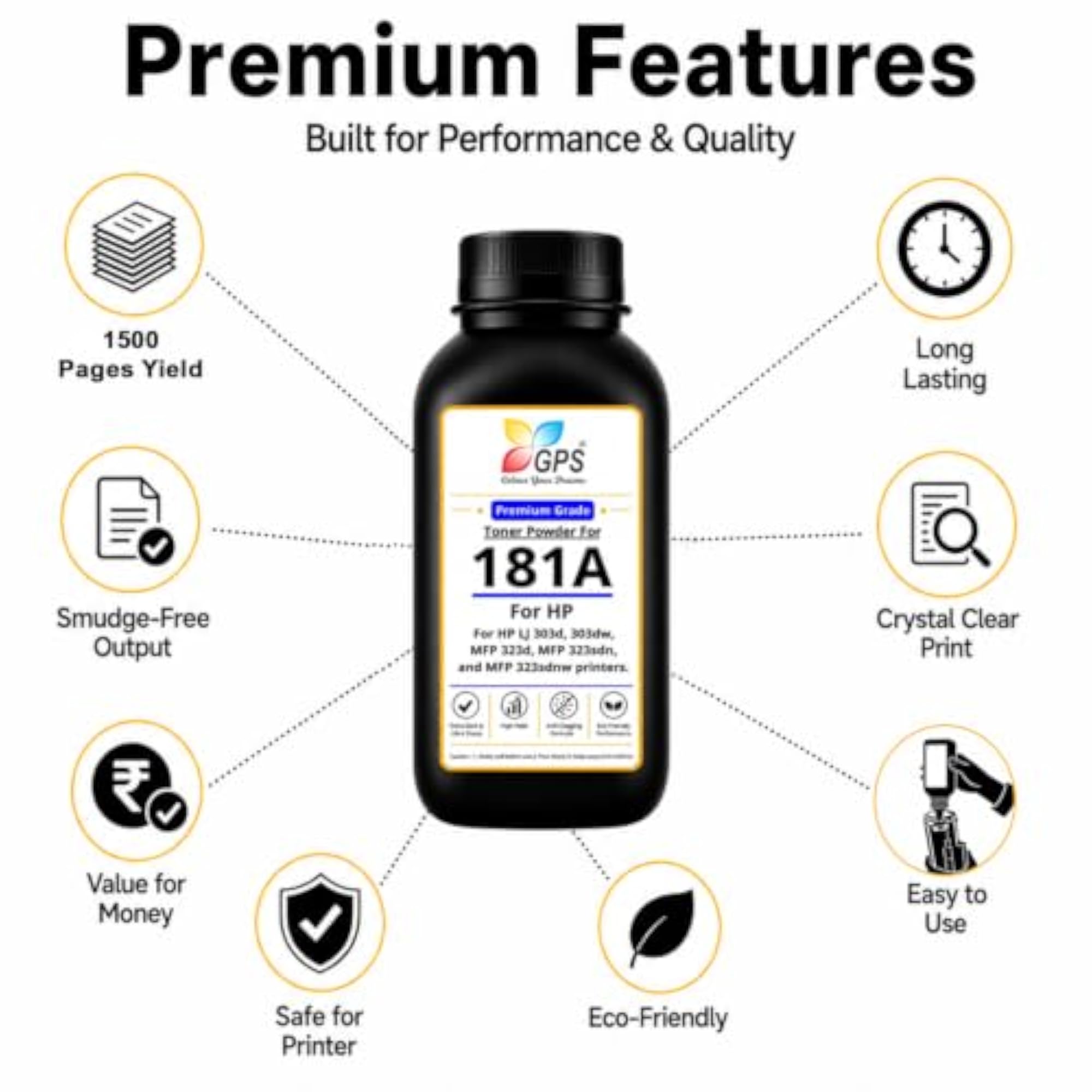Compatible Toner Powder for W1810A, 80gms