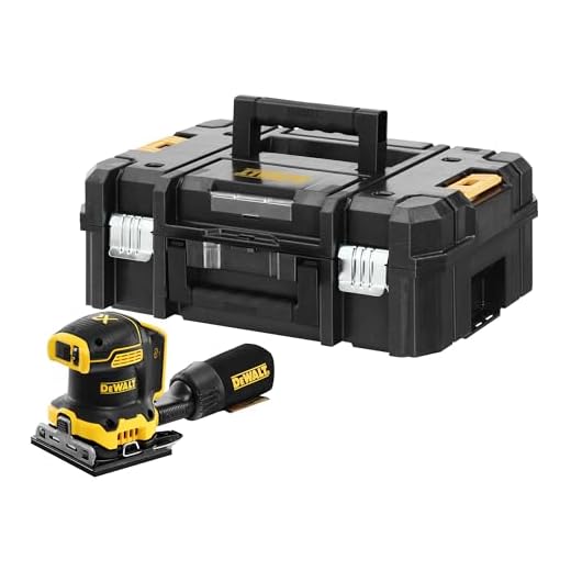 DeWalt DCW200NT-XJ Schleifer 1/4 Blatt XR 18 V Brushless – ohne Akku und Ladegerät – TSTAK-Box
