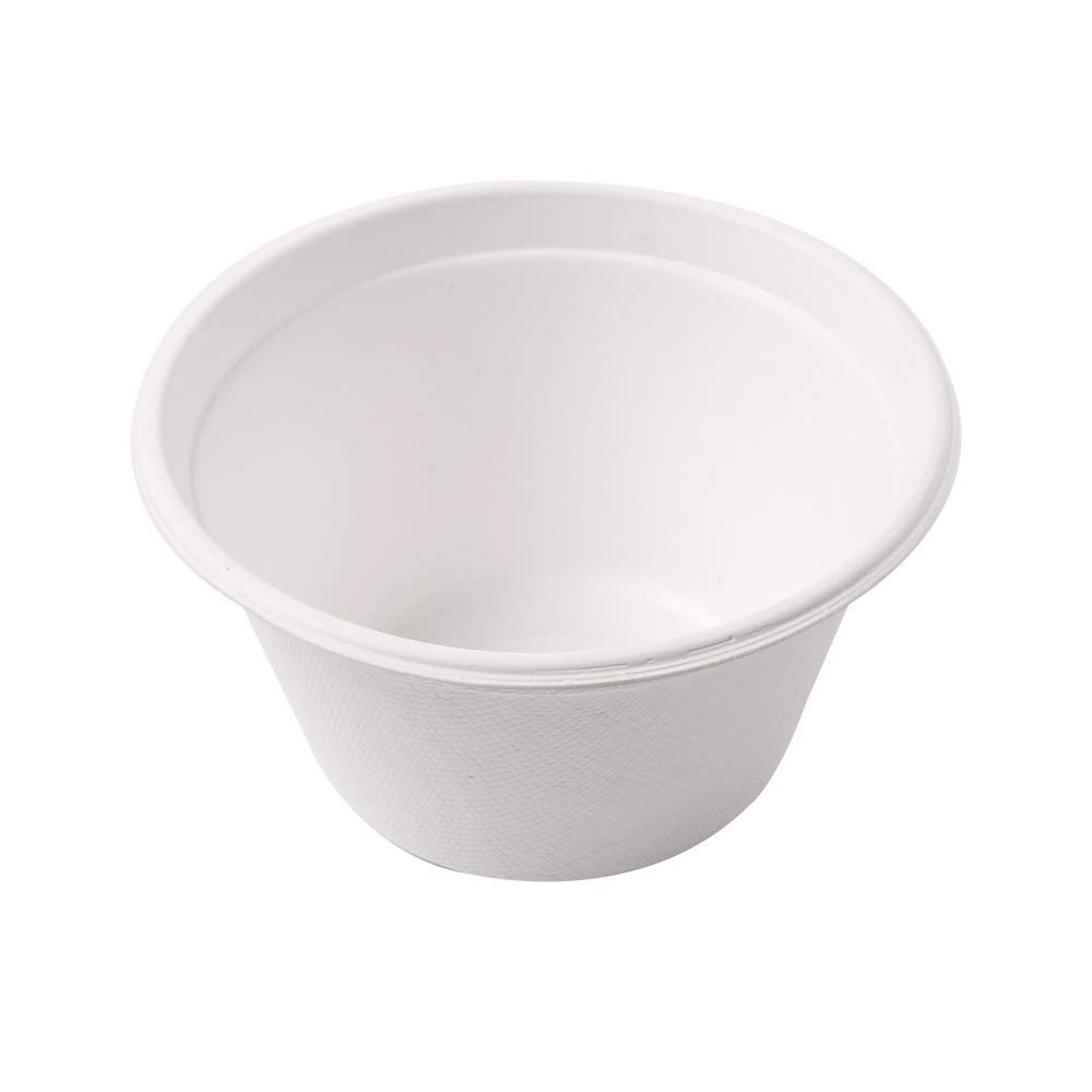 Ciotole Bionic 360 Ml Ø 11,6 x 6,3 cm Bianco Bagassa - 50 Pezzi