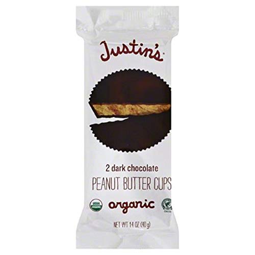 Justin's Dark Chocolate Peanut Butter Cups , 1.4 Ounce (Pack of 12)