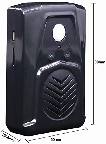 Pir Motion Sensor Activated Sound Player Speaker With Usb Cable, Download Your Own Mp3 Audio Files To Play Speech, Music Or Sound Effects (Black) #TOP3